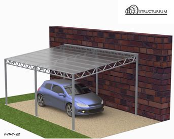 Изображение для товара Навес для машин прямой 4х6